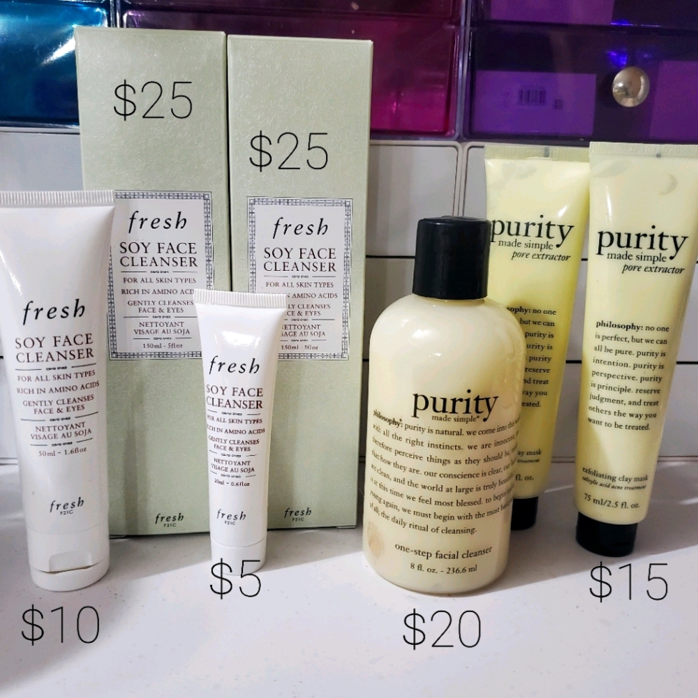 Philosophy Purity and fresh cleansers